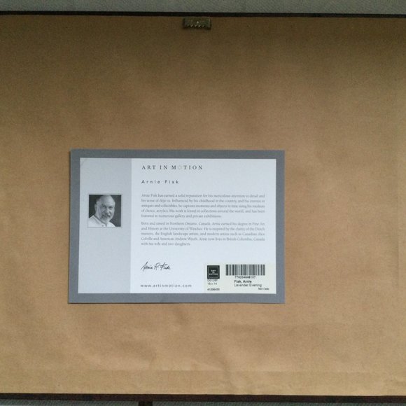 Arnie Fisk The Lavender Evening Framed Matted Print Art In Motion wall hanging - Picture 7 of 7